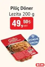 LEZİTA PİLİÇ DÖNER 200 GR fiyat ve kampanya bilgisi